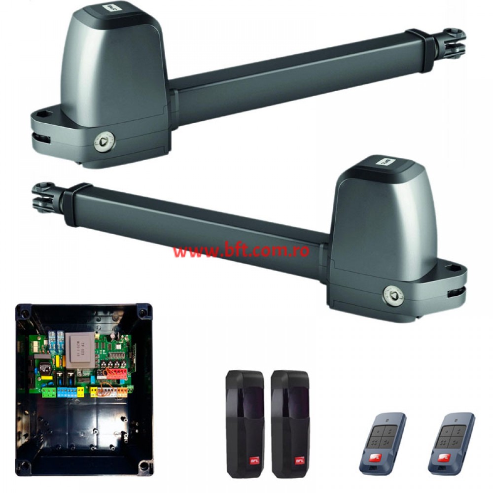 Kit Automatizare Poartă Batantă BFT Athos AC A25 230V pentru 2 canate de până la 2,5 m